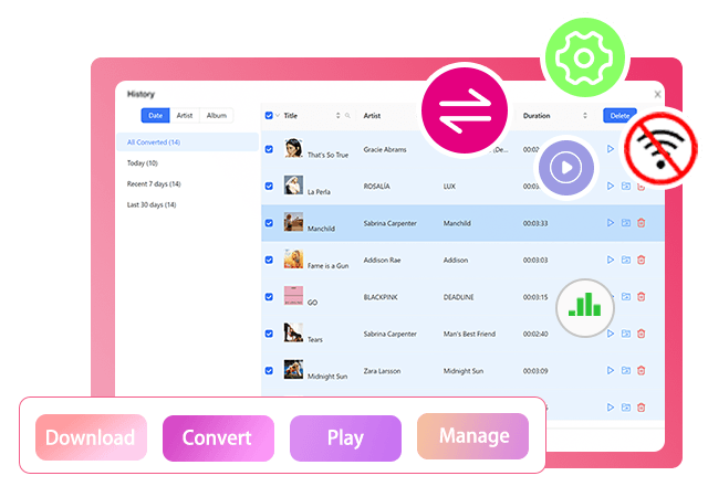 YouTube Music Downloader, Converter, Player & Manager