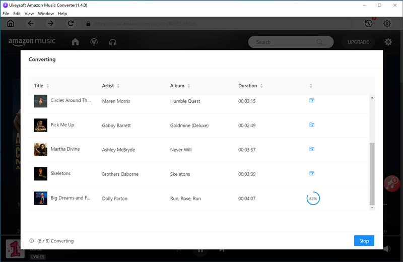 UkeySoft Amazon Music Converter screenshot