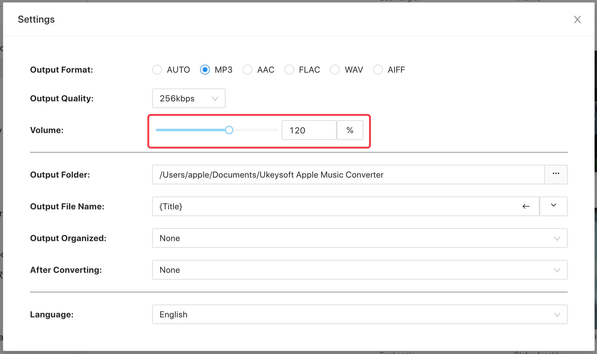adjust settings