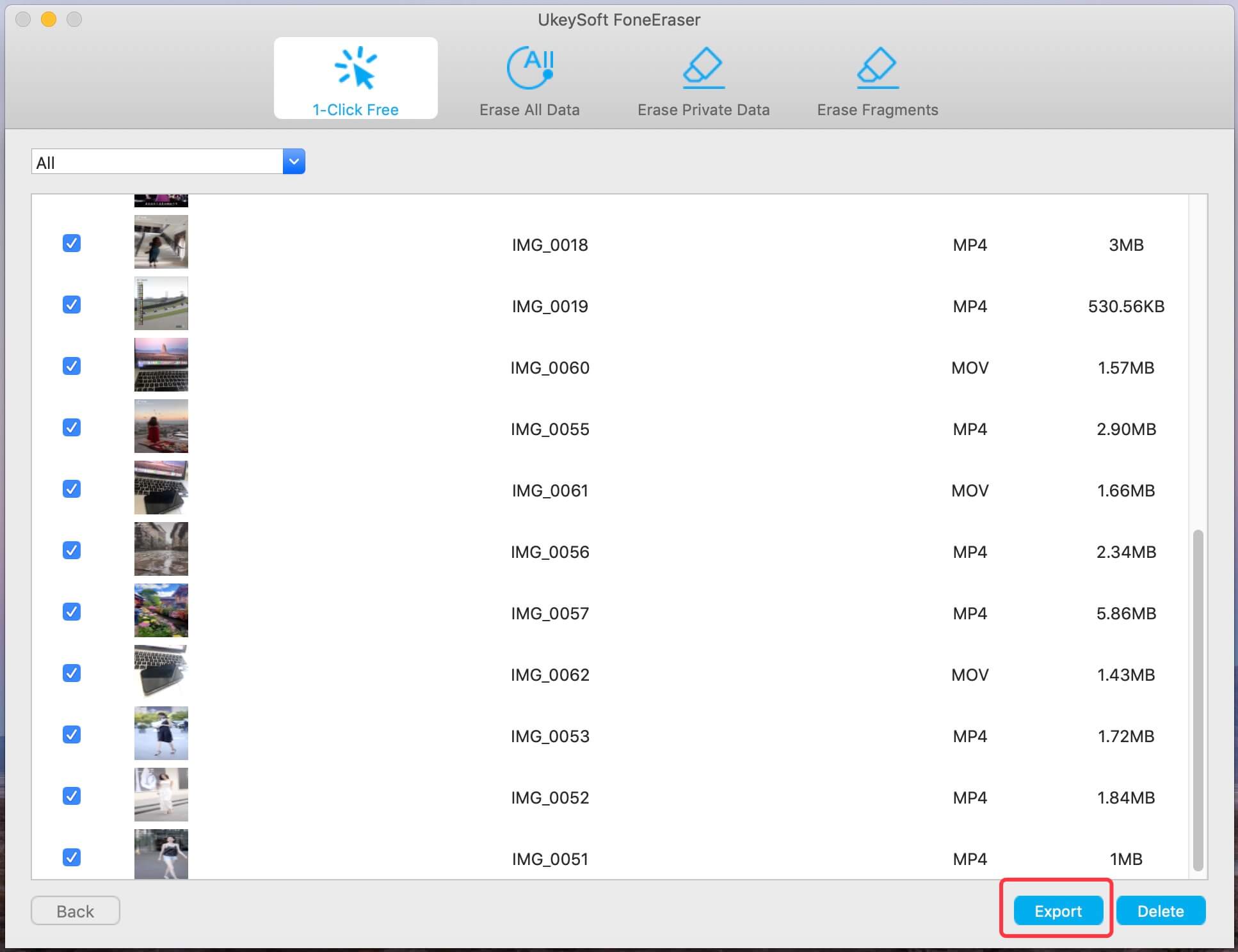 backup iphone video mac