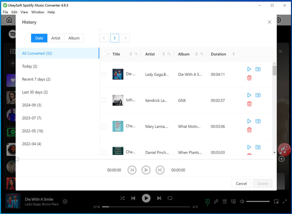get downloaded Billboard songs