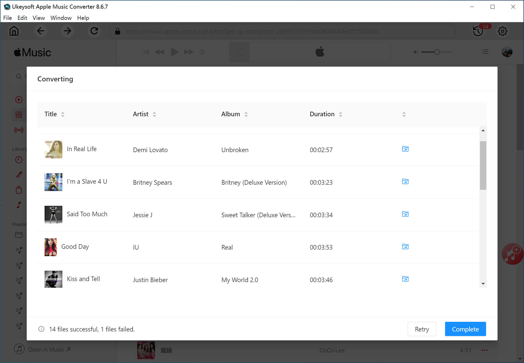 Apple Musik MP3-Datei