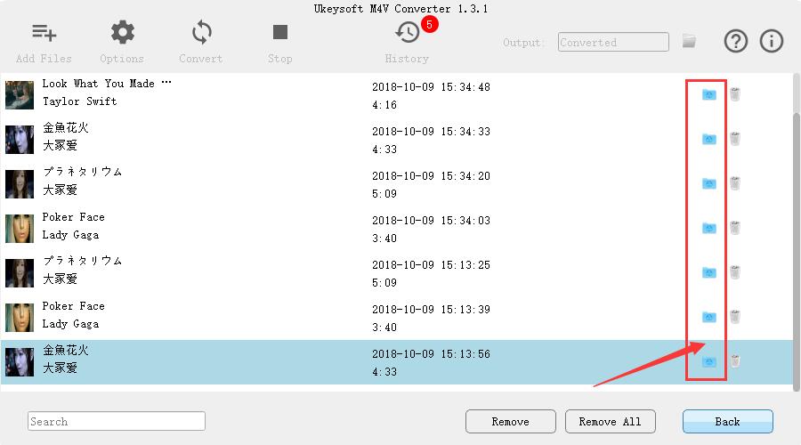 vérifier le fichier converti