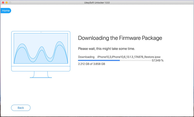 inizia il download del pacchetto firmware width=