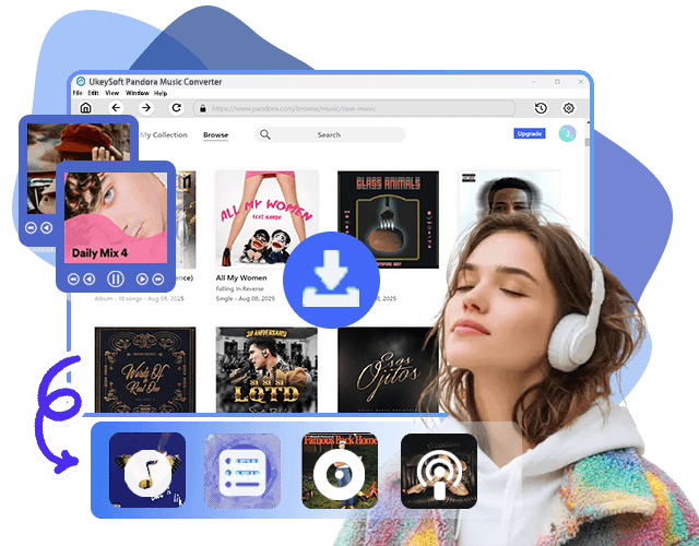 Pandora Songs, Albums, Playlists, and Podcasts