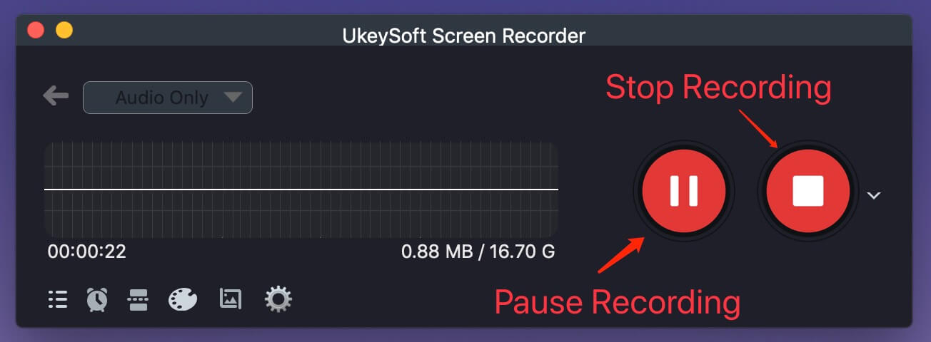 pause recording