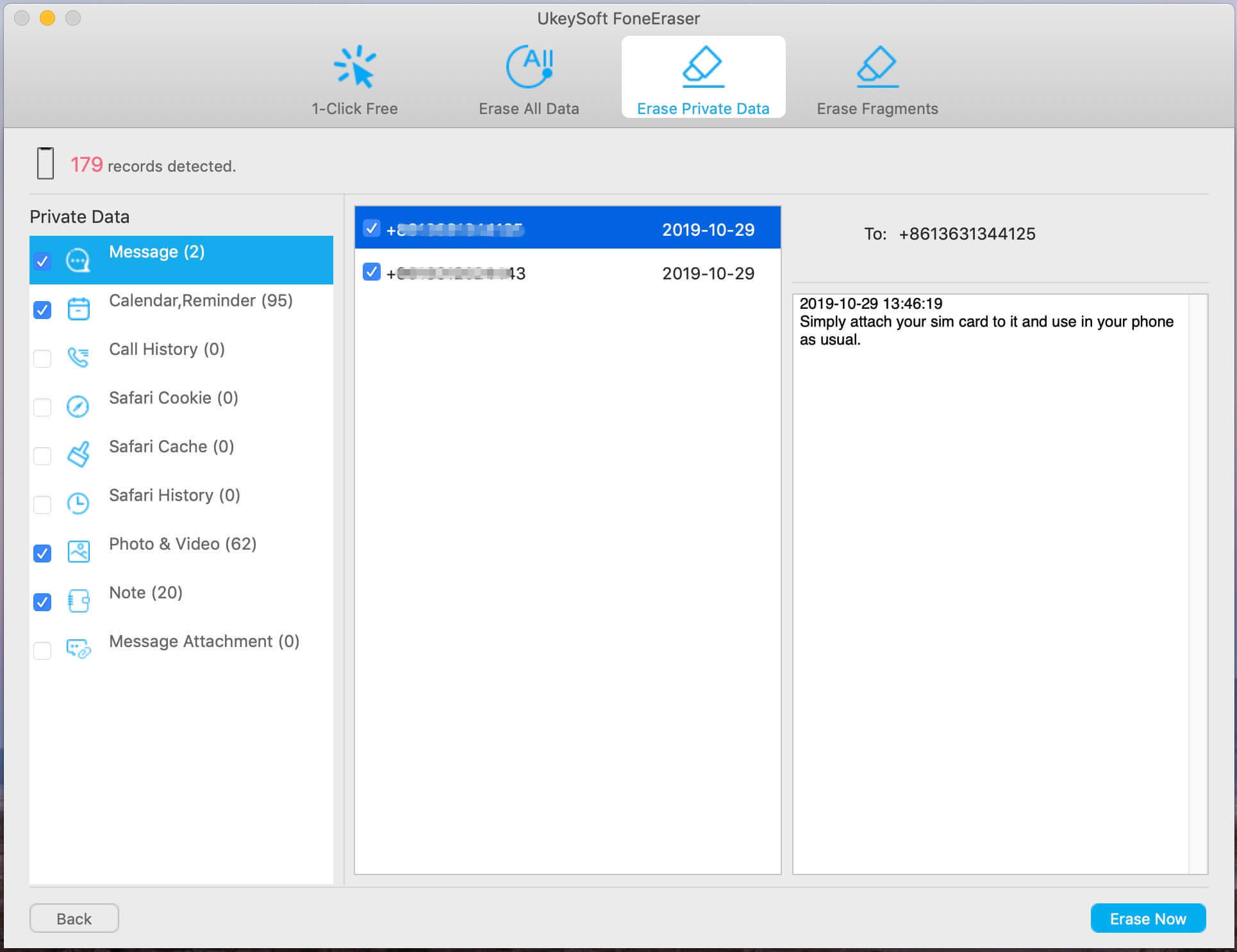 Effacer les SMS sur iPhone