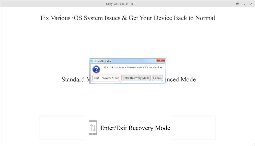 Exit Recovery Mode