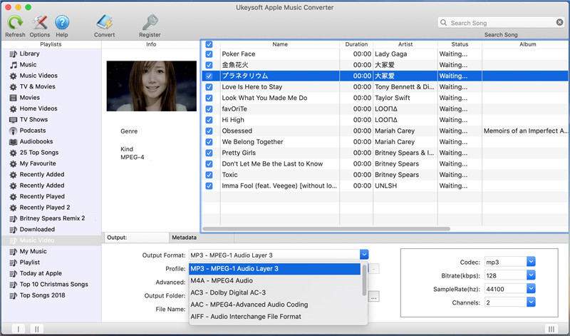 Impostazione del formato di output