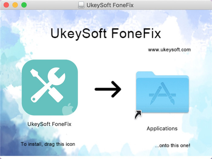 installeer ukeysoft fonefix mac