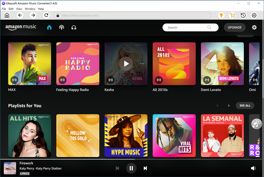 amazon music converter interface