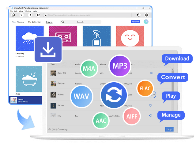 Pandora Music Downloader, Converter, and Player