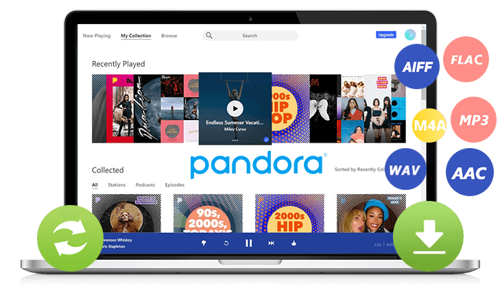 bannière de convertisseur de musique pandora