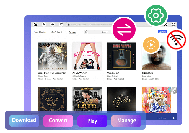 Pandora Music Downloader, Converter & Player