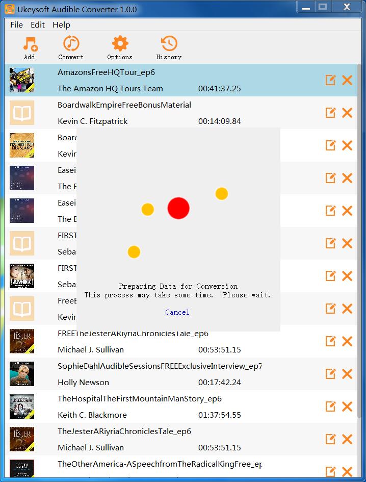 オーディオブックを変換する準備ができました