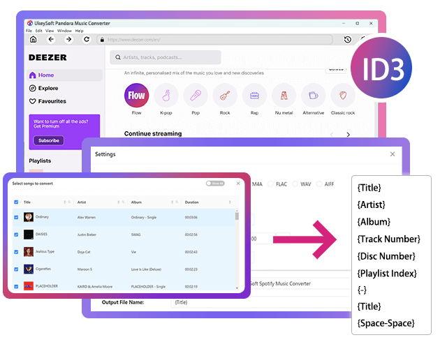 Preserve Deezer Music ID3 Tags