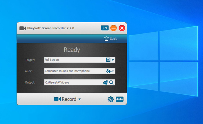 Starten Sie den UkeySoft Screen Recorder