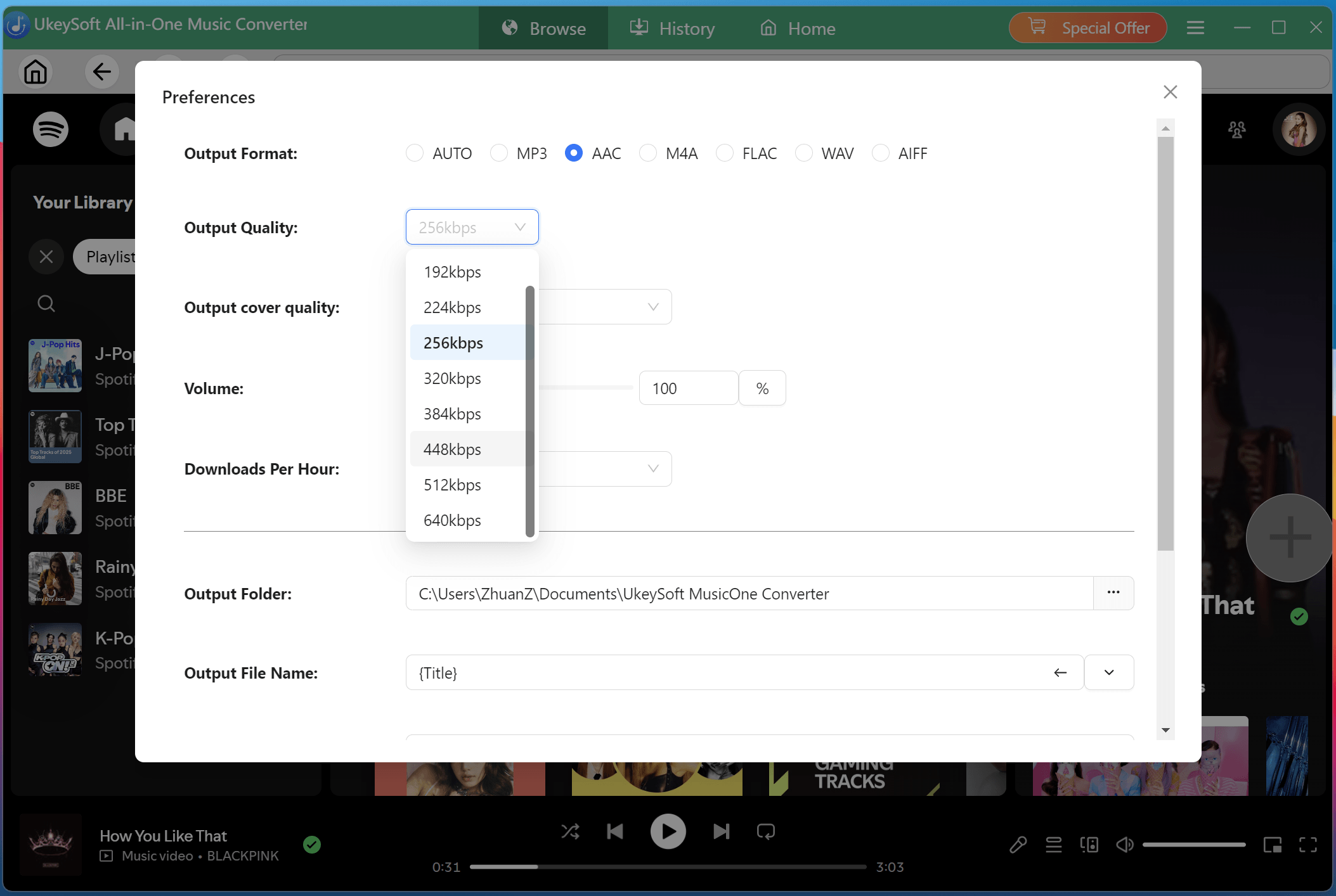 UkeySoft MusicOne Converter output quality