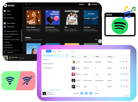 Spotify-Musikplayer