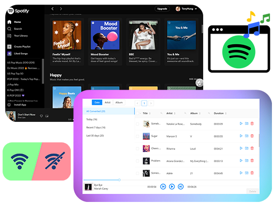 reproductor de musica spotify