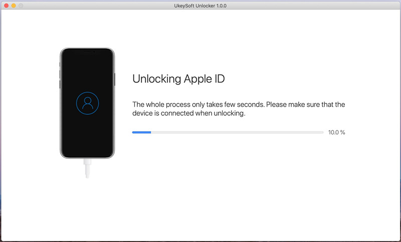 ยืนยันข้อมูลอุปกรณ์ของคุณแล้วคลิกปุ่ม "เริ่ม" เพื่อเริ่มปลดล็อก Apple ID