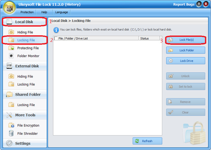UkeySoft File Lock screenshot UkeySoft File Lock screenshot