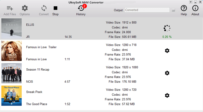 UkeySoft M4V Converter screenshot