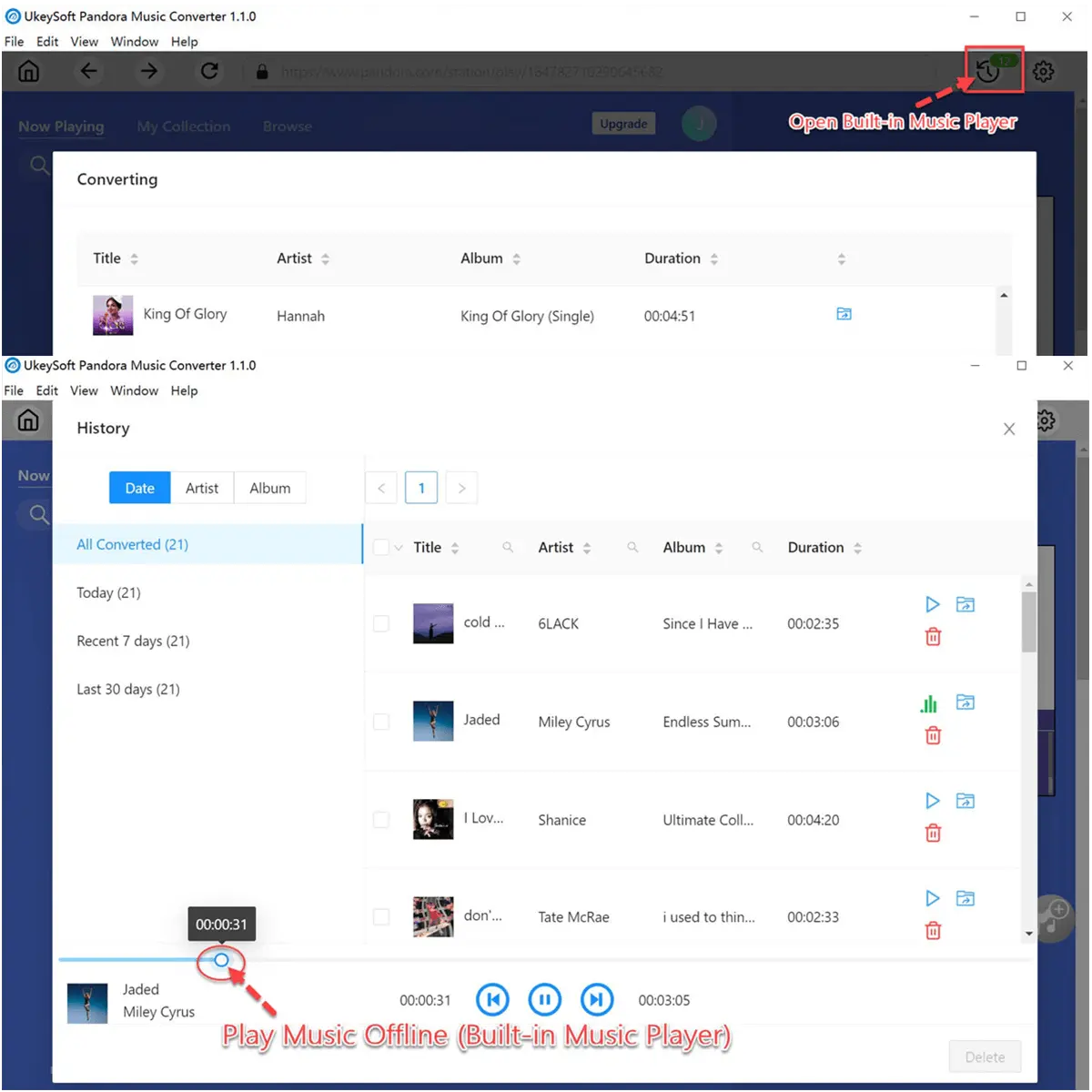 ukeysoft spotify to mp3 converter interface