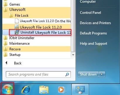 Désinstaller File Lock