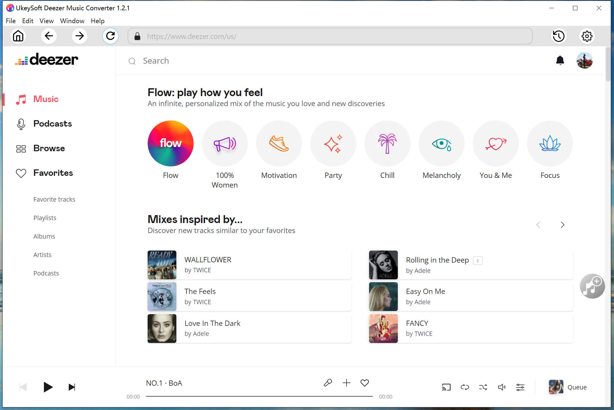 akses muat turun muzik deezer