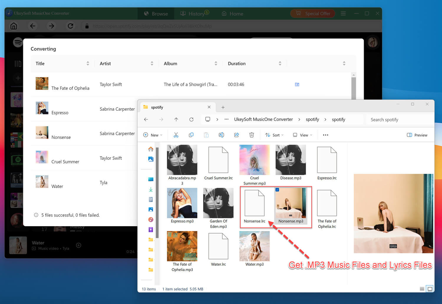 locate output spotify music