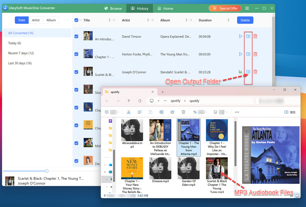 view downloaded history