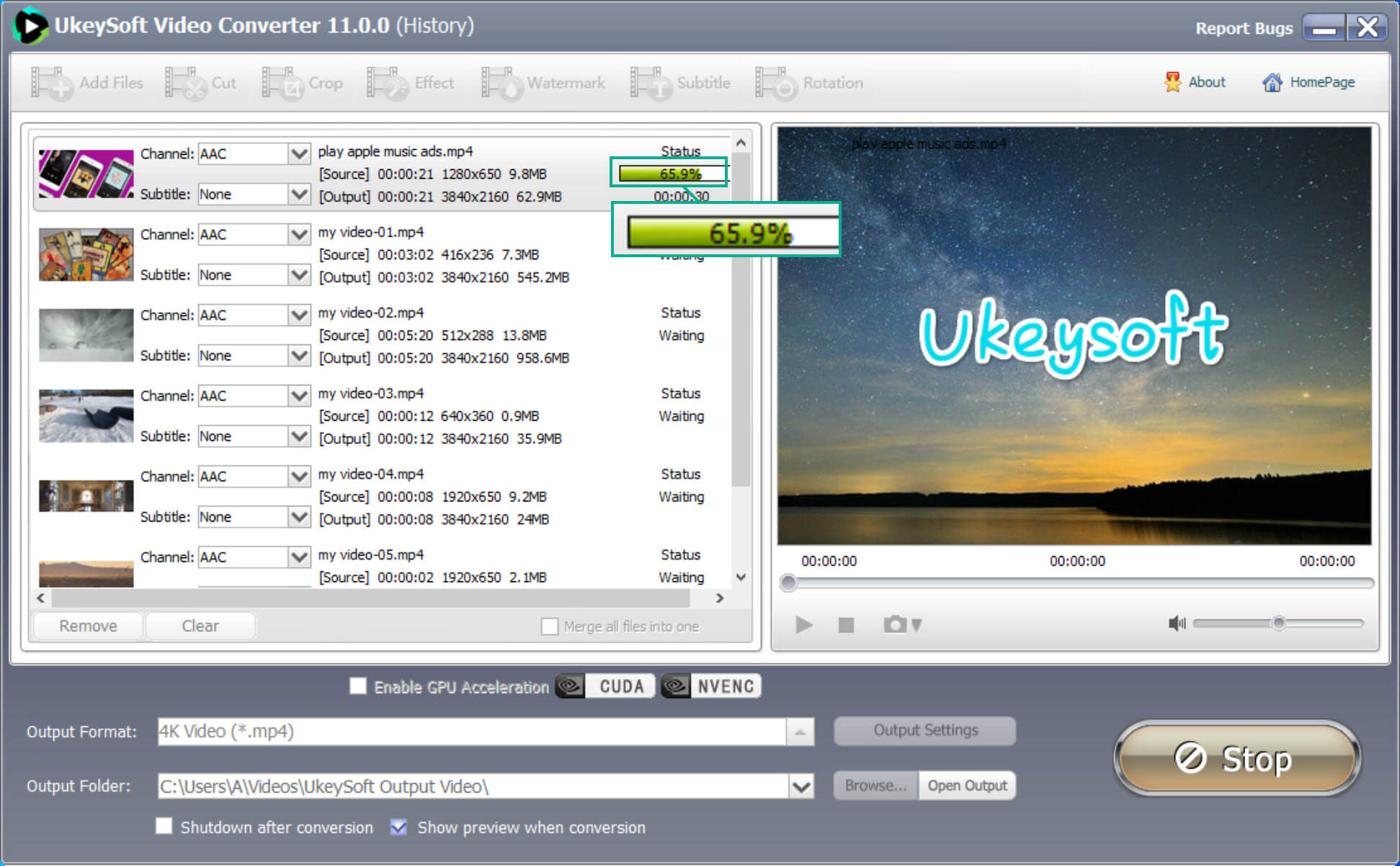 upscale 1080p video to 4k
