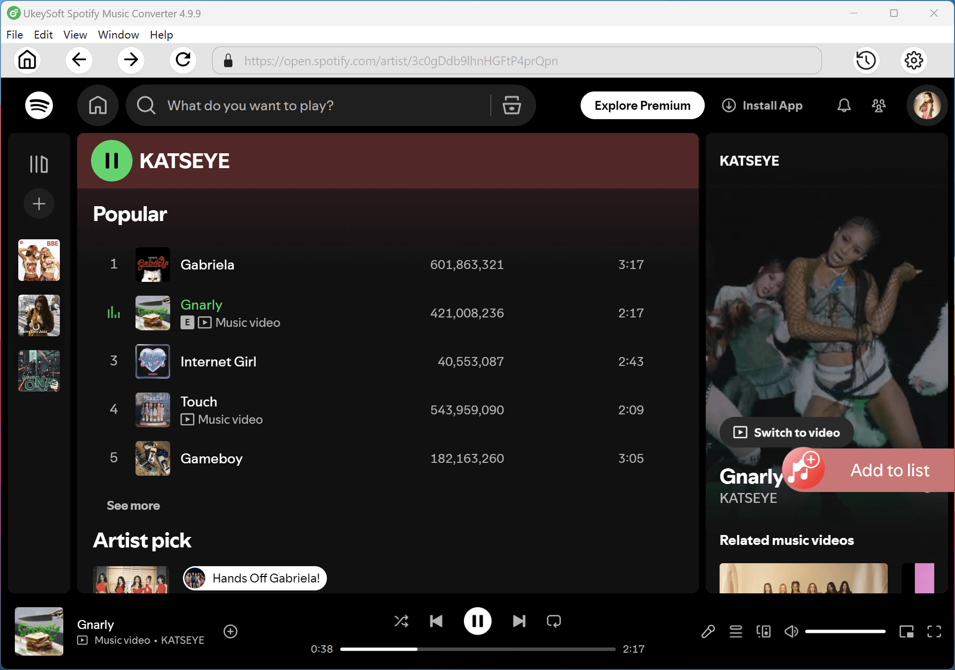 stream KATSEYE songs online