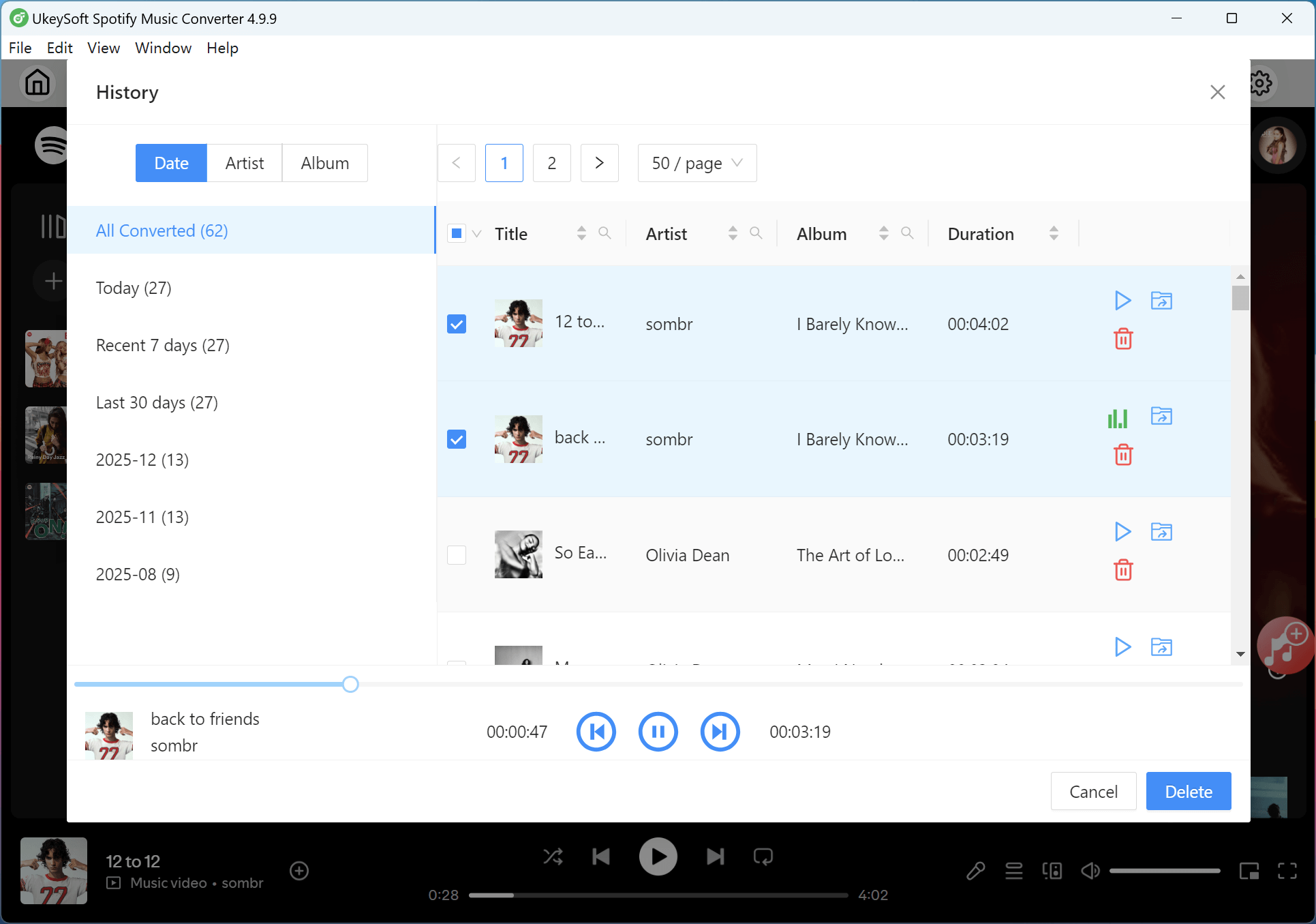access downloaded mp3 file