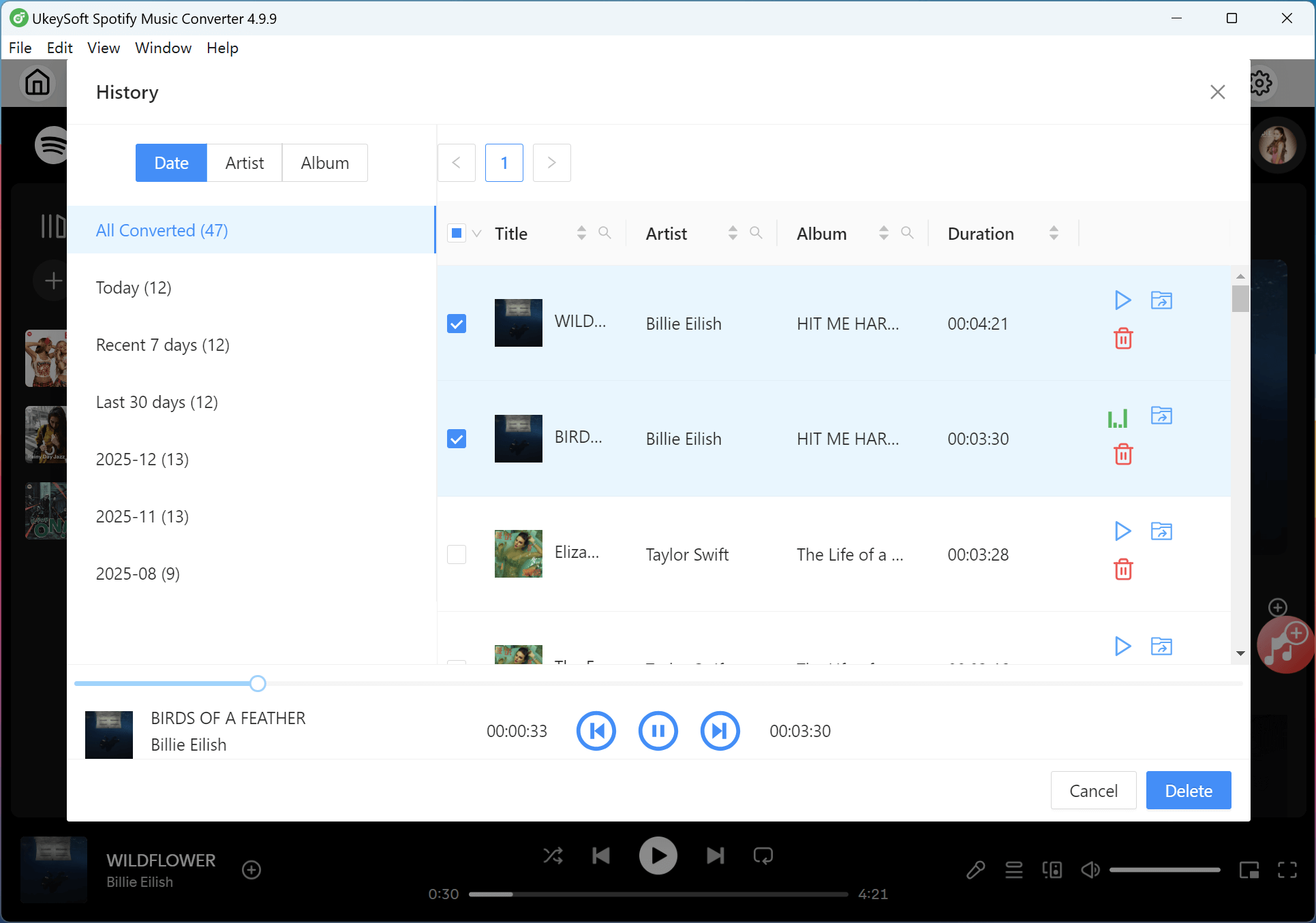 listen to HIT ME HARD AND SOFT offline