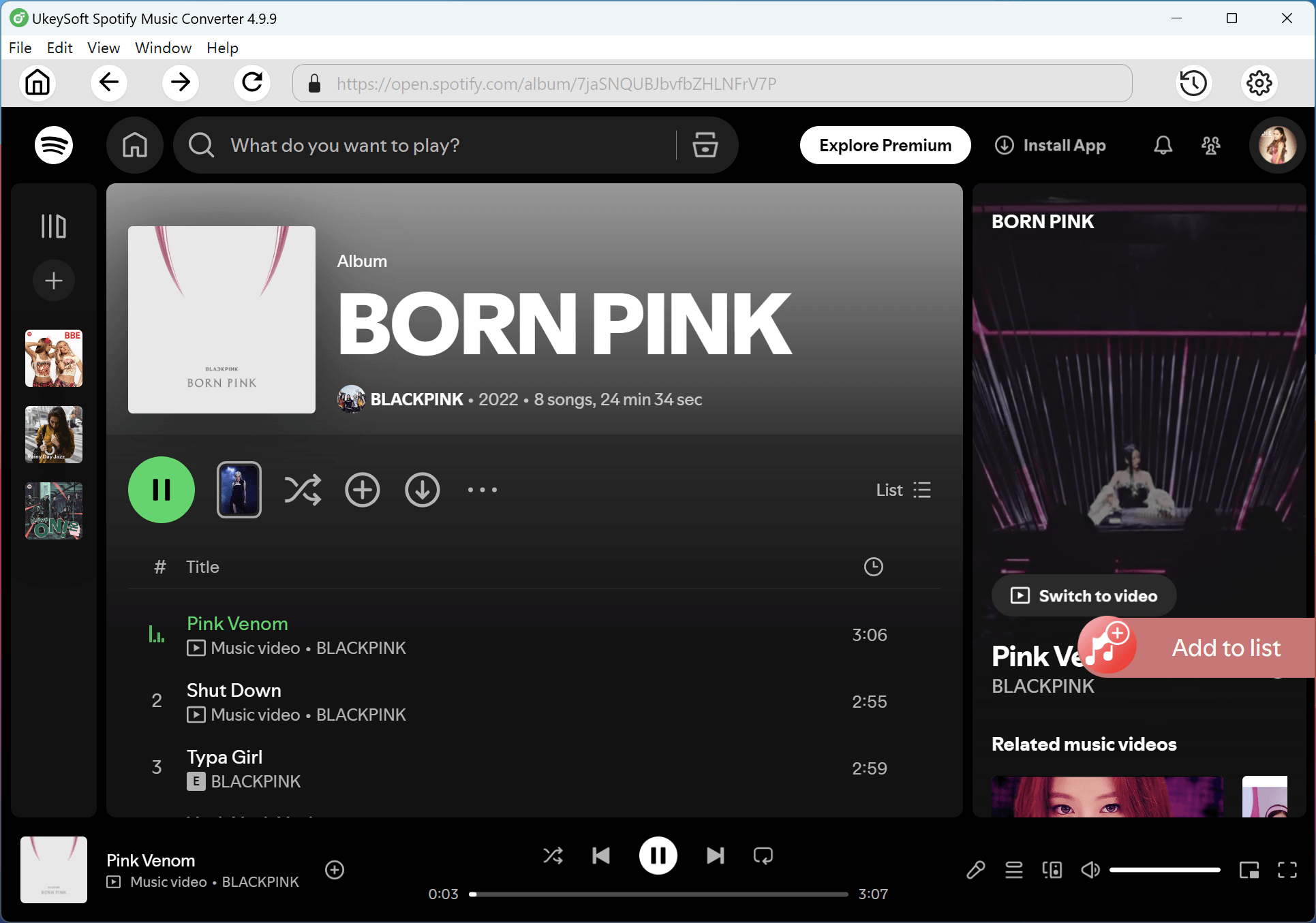 download BlackPink BORN PINK album