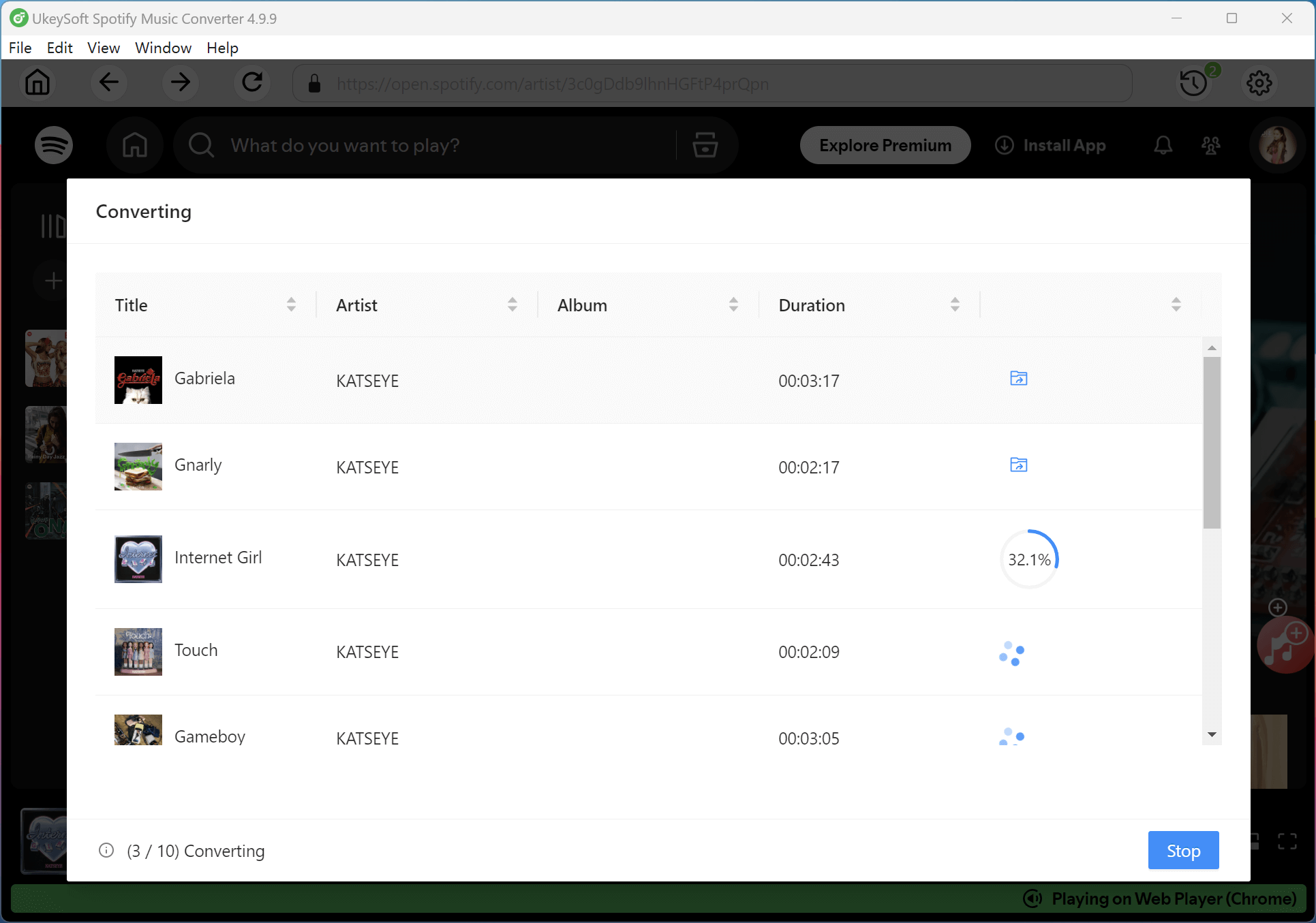 start to download KATSEYE songs to MP3 to mp3