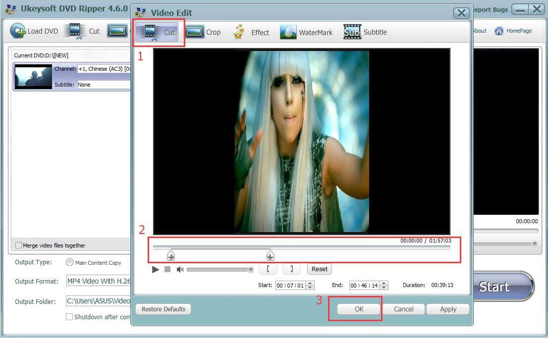 Erhöhen Sie die Videoqualität, bevor Sie DVD in MP4 kopieren