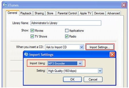 convert m4p to mp3 by burnning cd via iTunes