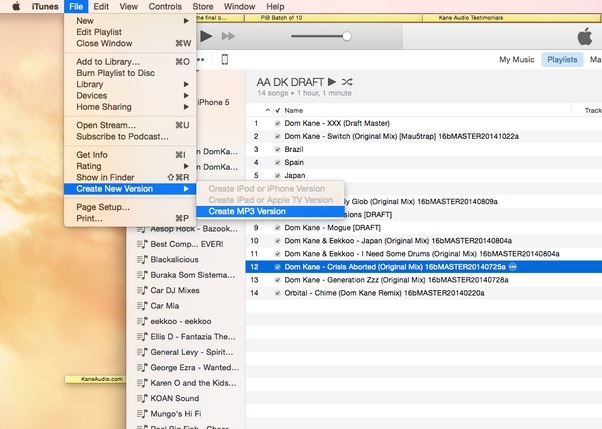 convert m4p to mp3 with itunes