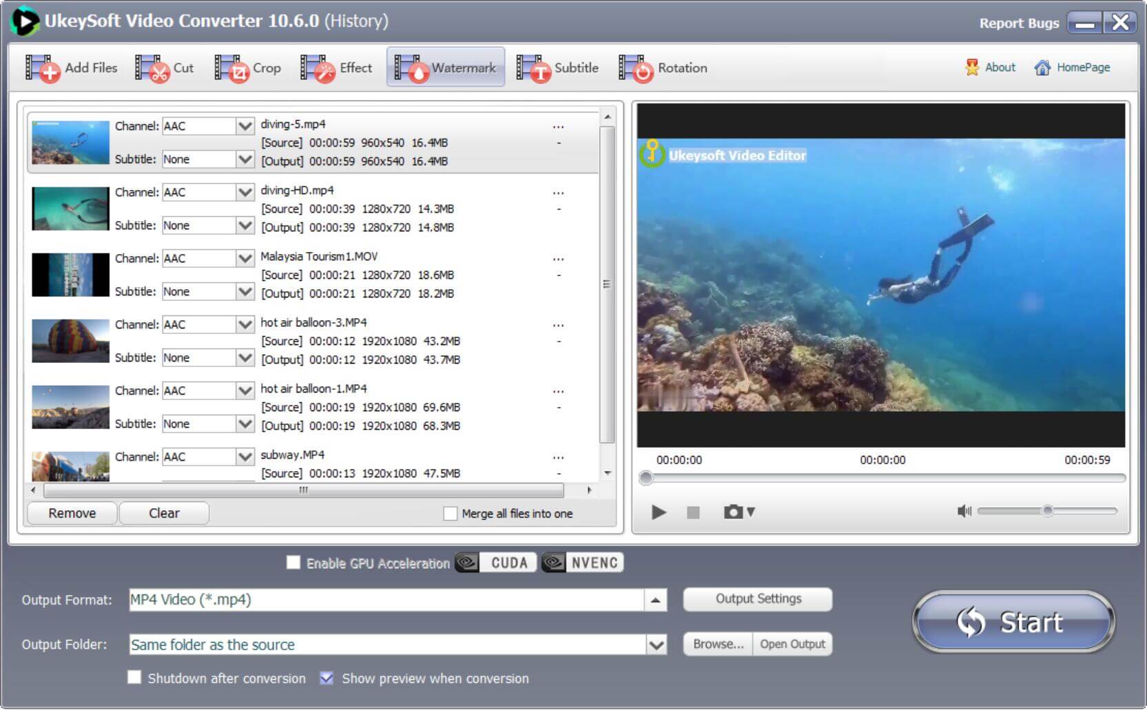 Конвертировать видео GoPro 4K в MP4