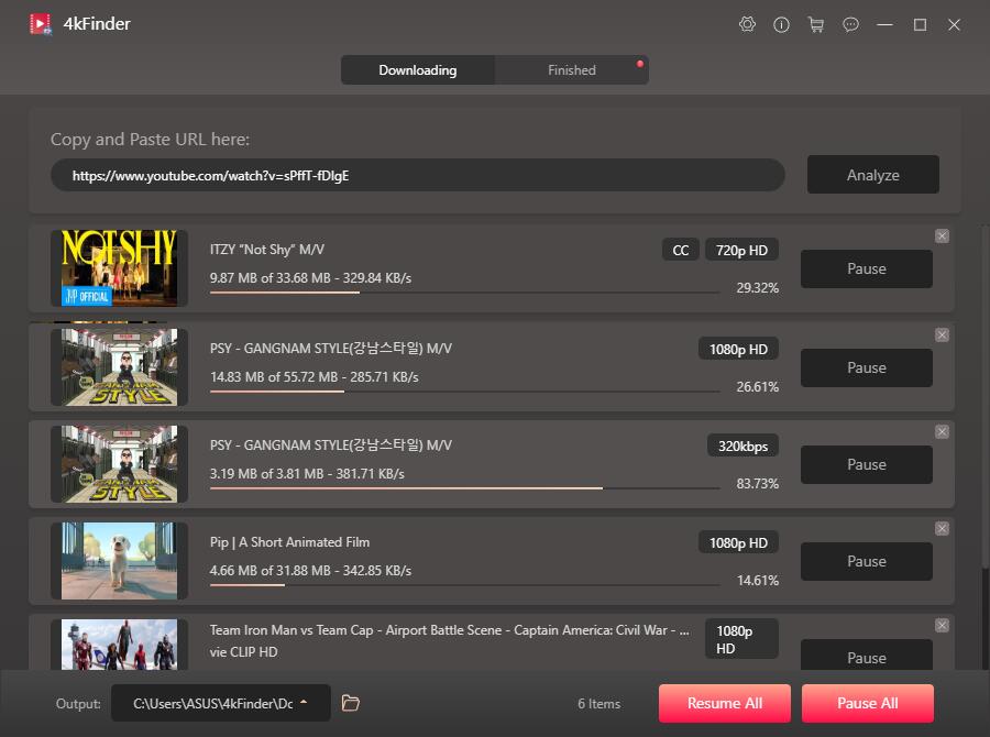 start to download YouTube videos