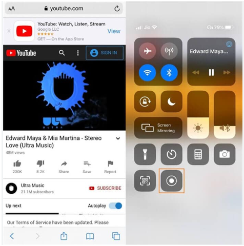 record youtube video on iphone