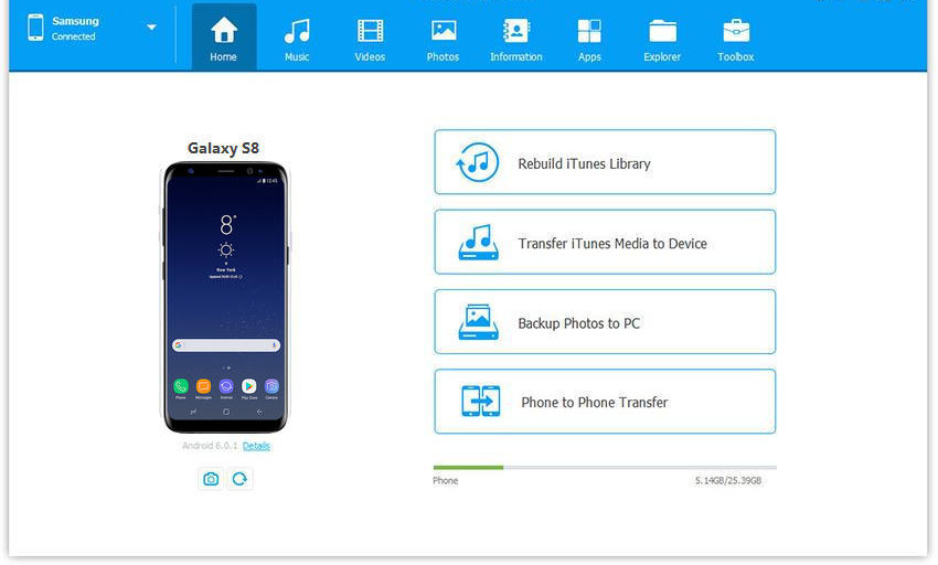 Transfer muzyki do Samsunga Galaxy S10