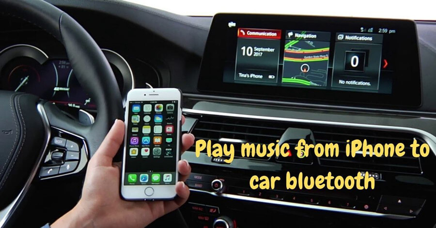 speel appelmuziek in de auto via bluetooth