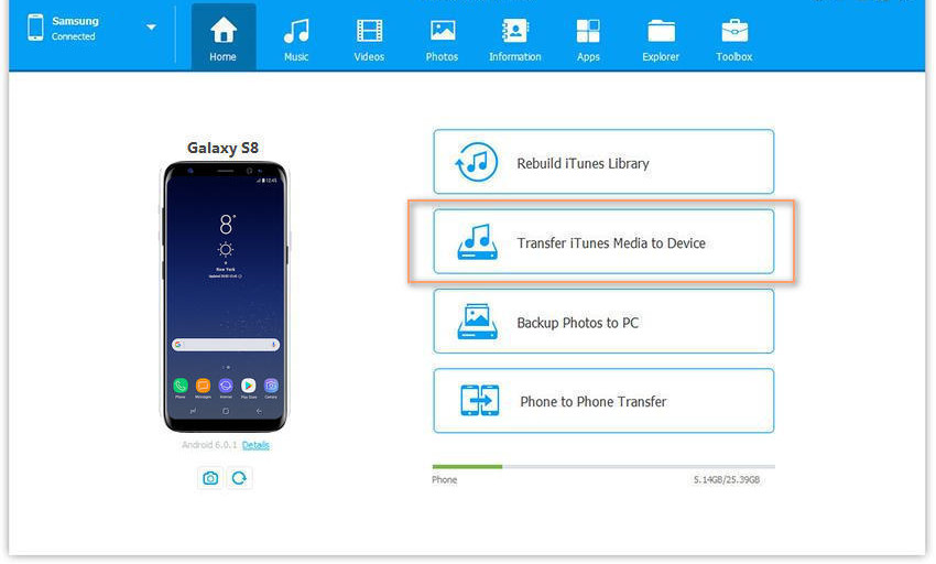 Prenesite glazbu s iTunes-a na Samsung Galaxy S10