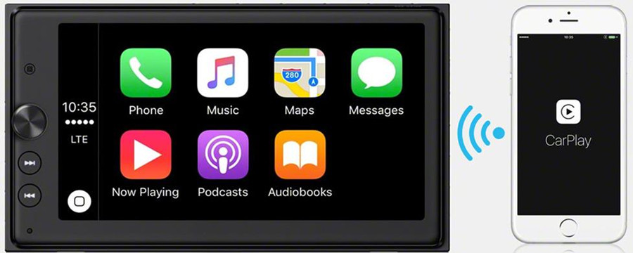 riprodurre musica Apple tramite carplay wireless