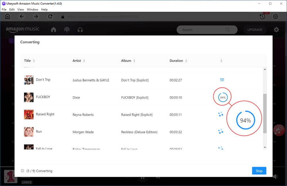 start converting songs