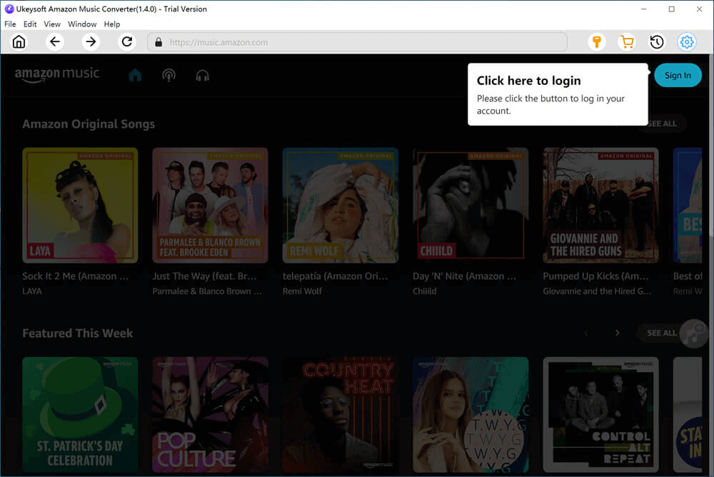 avvia il convertitore di musica di amazon